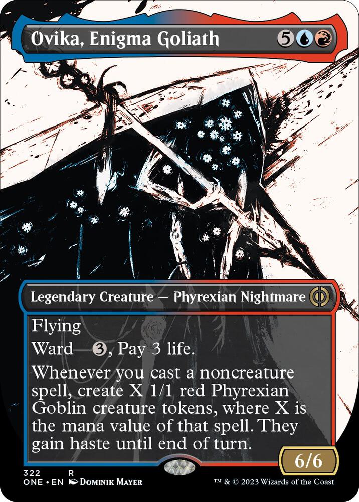 Ovika, Enigma Goliath (Showcase) (322) [Phyrexia: All Will Be One] [Showcase, Borderless]