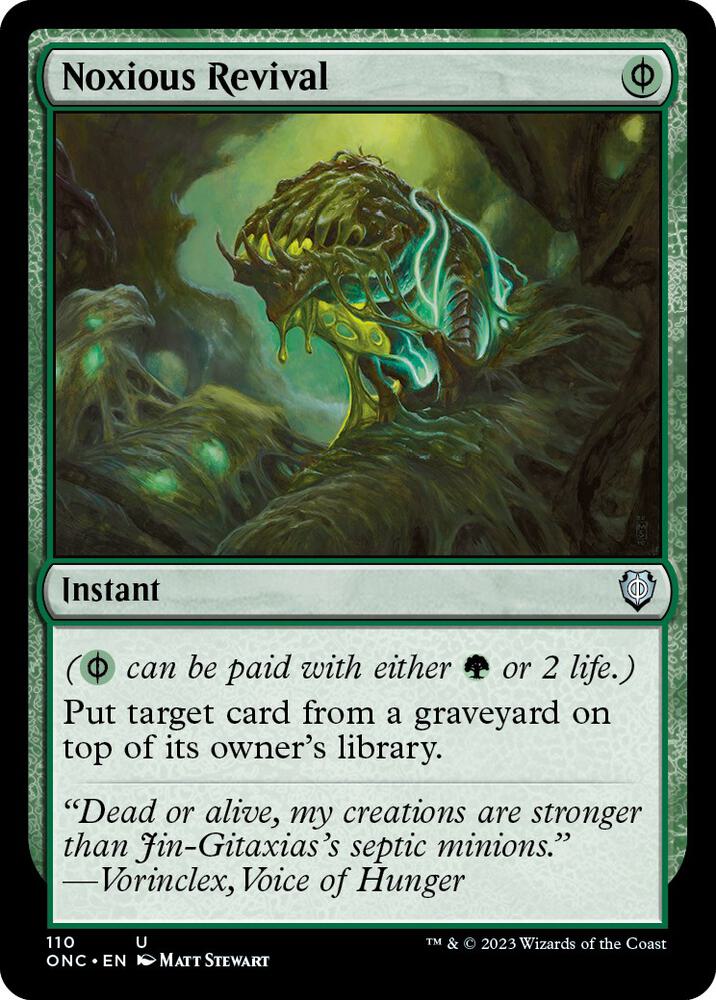 Noxious Revival (110) [Phyrexia: All Will Be One Commander]