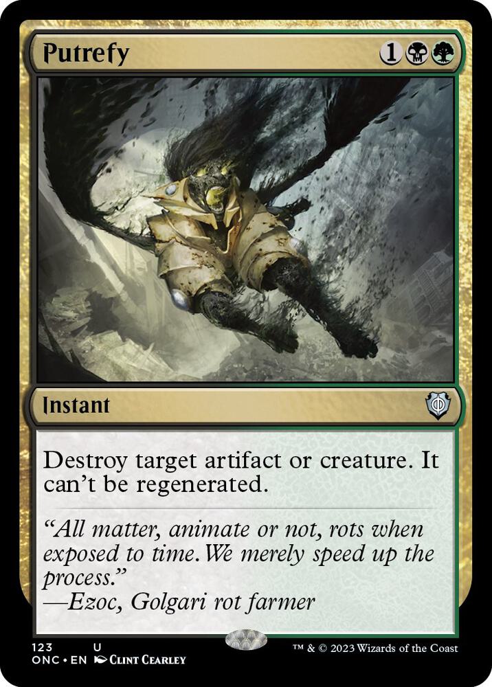 Putrefy (123) [Phyrexia: All Will Be One Commander]