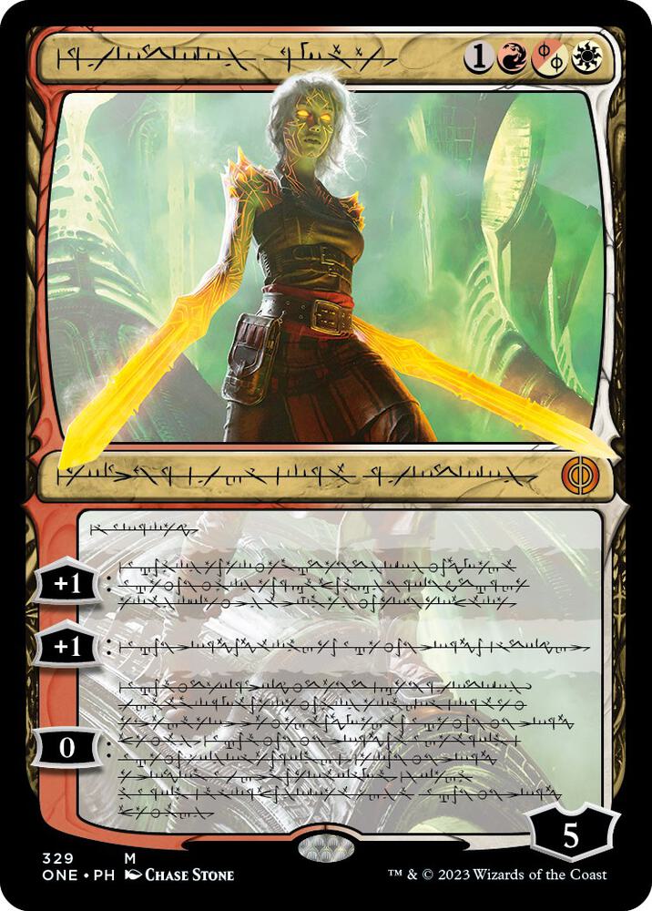 Nahiri, the Unforgiving (Phyrexian) (329) [Phyrexia: All Will Be One] [Showcase]