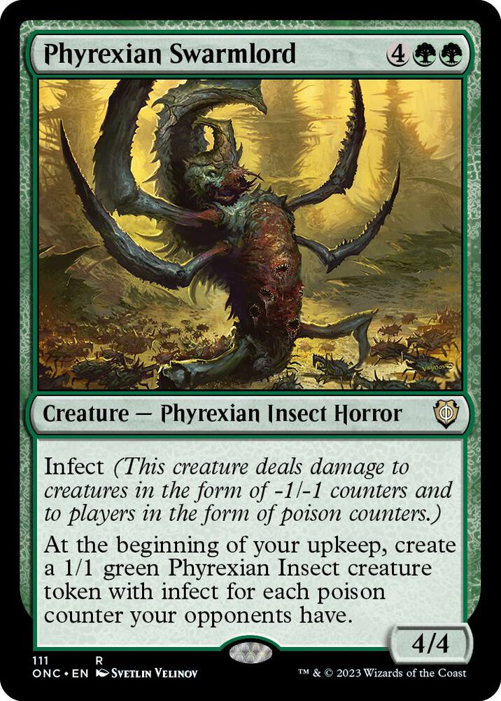 Phyrexian Swarmlord (111) [Phyrexia: All Will Be One Commander]