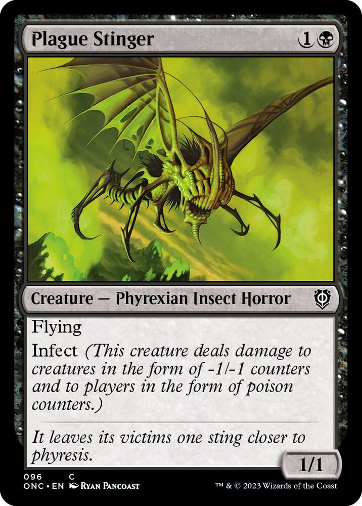 Plague Stinger (96) [Phyrexia: All Will Be One Commander]