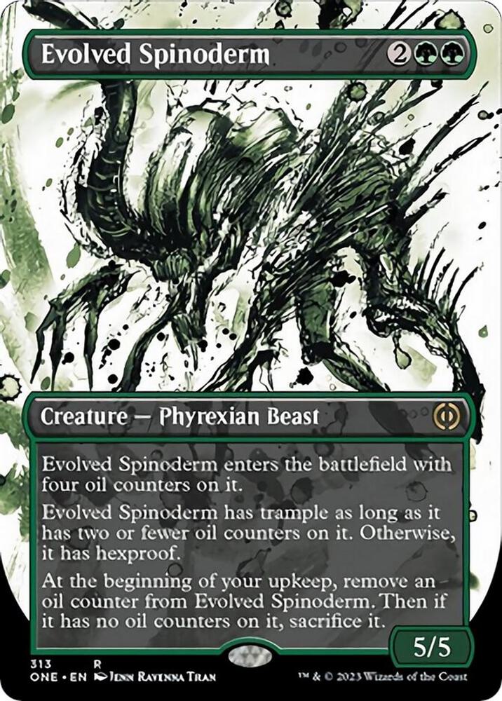Evolved Spinoderm (Showcase) (313) [Phyrexia: All Will Be One] [Showcase, Borderless]