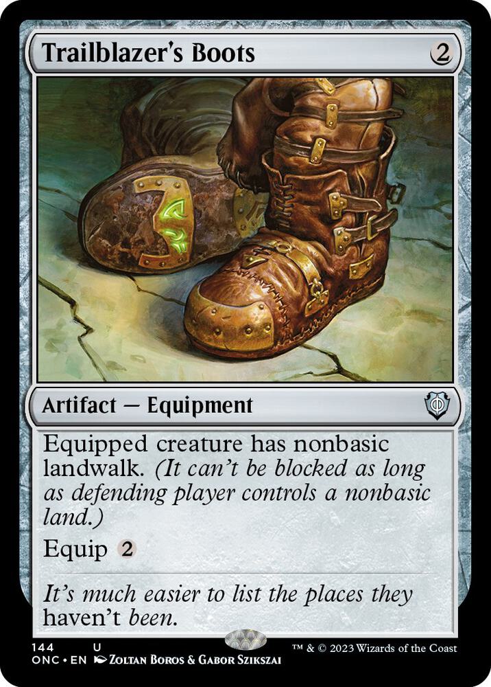 Trailblazer's Boots (144) [Phyrexia: All Will Be One Commander]