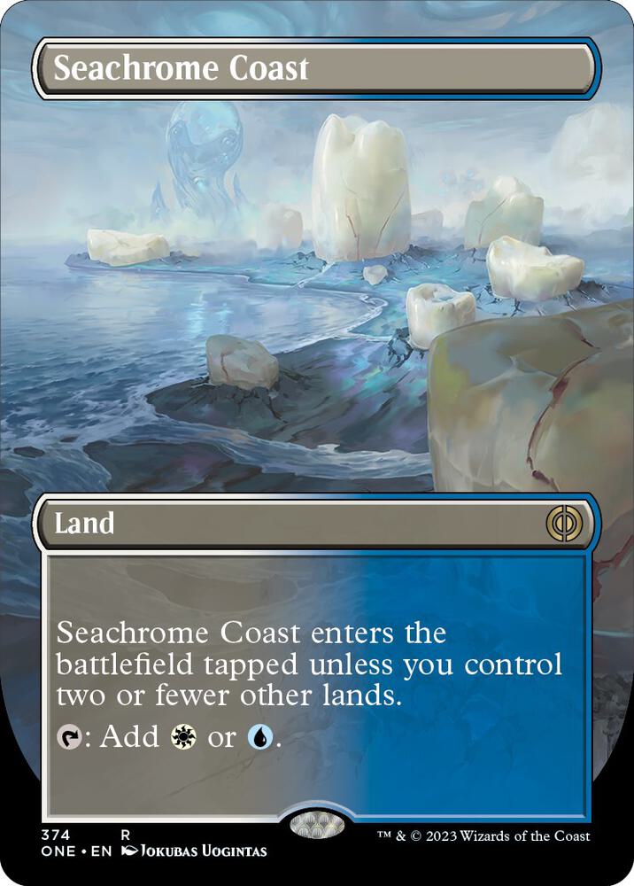 Seachrome Coast (Borderless) (374) [Phyrexia: All Will Be One] [Borderless]