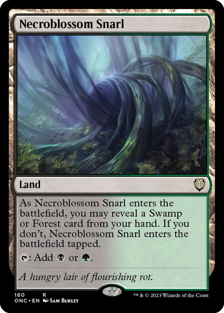 Necroblossom Snarl (160) [Phyrexia: All Will Be One Commander]