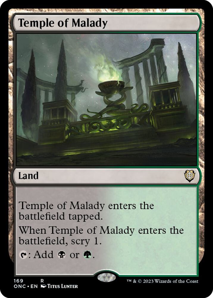 Temple of Malady (169) [Phyrexia: All Will Be One Commander]