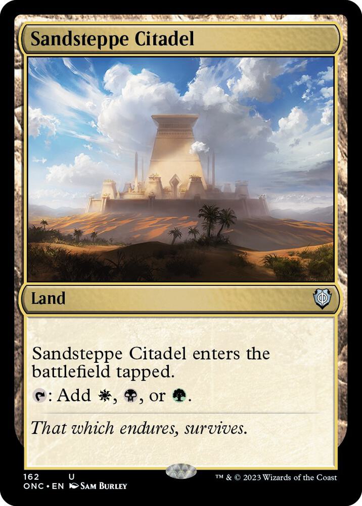 Sandsteppe Citadel (162) [Phyrexia: All Will Be One Commander]