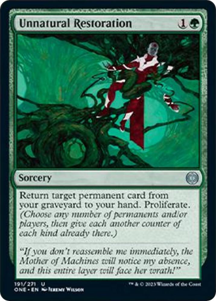 Unnatural Restoration (191) [Phyrexia: All Will Be One]