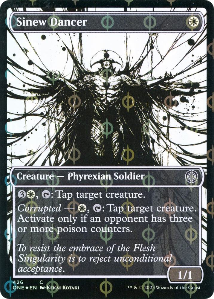 Sinew Dancer (Showcase) (Step-and-Compleat Foil) (426) [Phyrexia: All Will Be One] [Showcase]