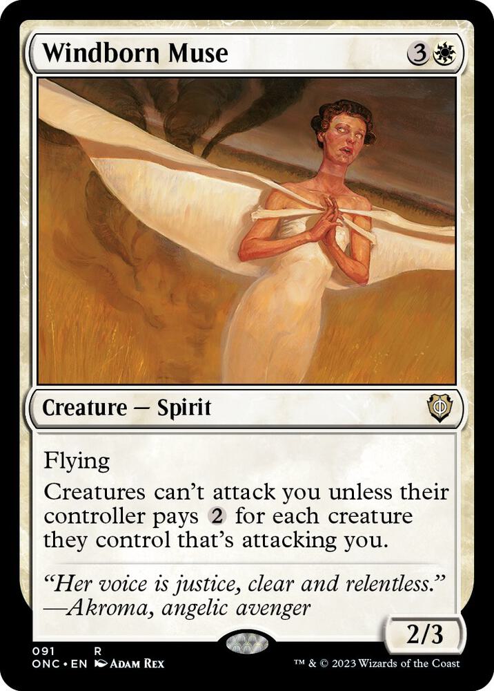 Windborn Muse (91) [Phyrexia: All Will Be One Commander]