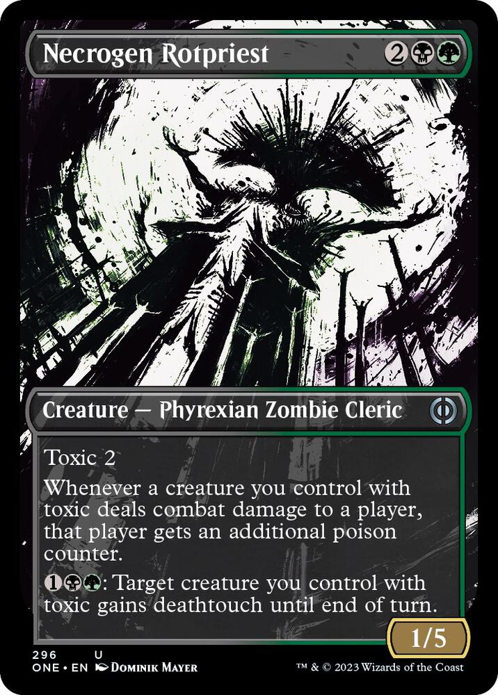 Necrogen Rotpriest (Showcase) (296) [Phyrexia: All Will Be One] [Showcase]