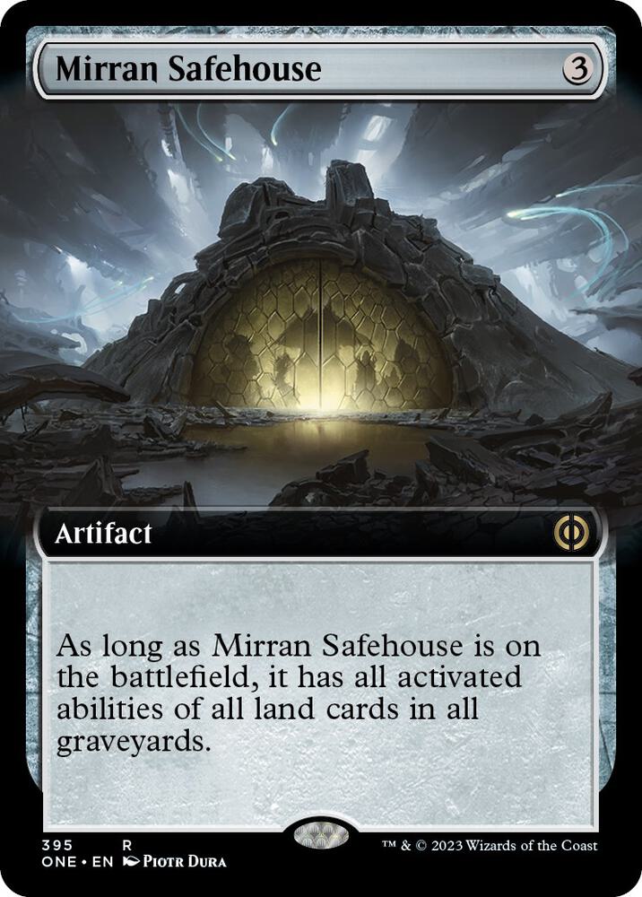 Mirran Safehouse (Extended Art) (395) [Phyrexia: All Will Be One] [Extended Art]