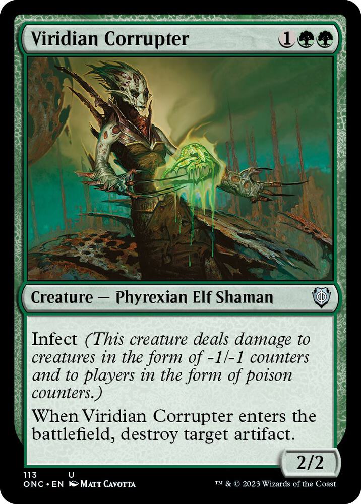 Viridian Corrupter (113) [Phyrexia: All Will Be One Commander]