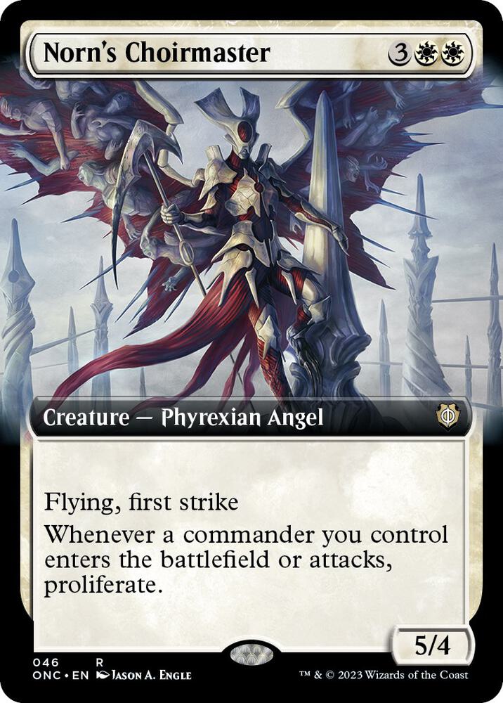 Norn's Choirmaster (Extended Art) (46) [Phyrexia: All Will Be One Commander] [Extended Art]