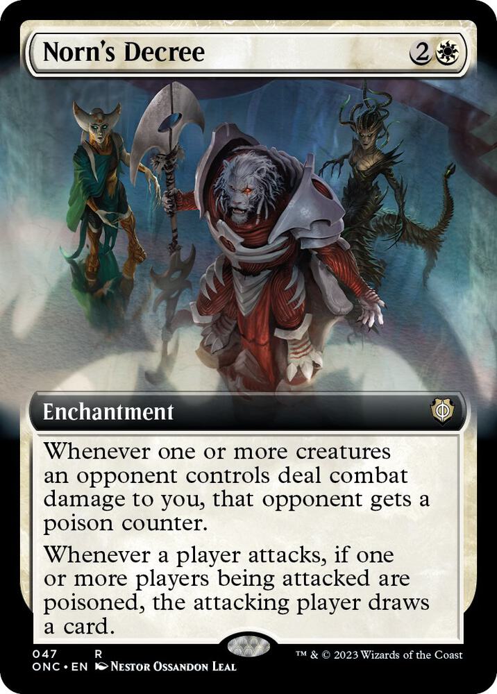 Norn's Decree (Extended Art) (47) [Phyrexia: All Will Be One Commander] [Extended Art]