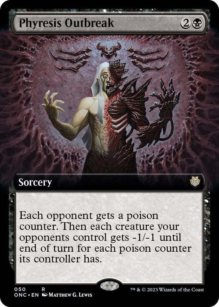 Phyresis Outbreak (Extended Art) (50) [Phyrexia: All Will Be One Commander] [Extended Art]