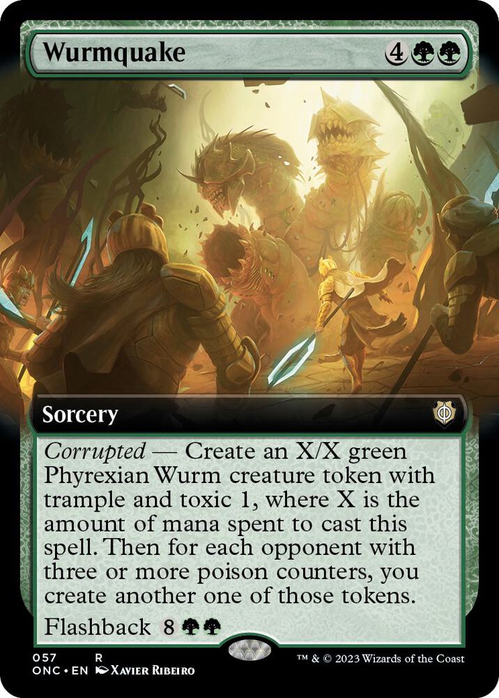 Wurmquake (Extended Art) (57) [Phyrexia: All Will Be One Commander] [Extended Art]