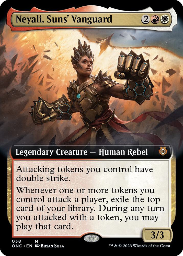 Neyali, Suns' Vanguard (Extended Art) (38) [Phyrexia: All Will Be One Commander] [Extended Art]