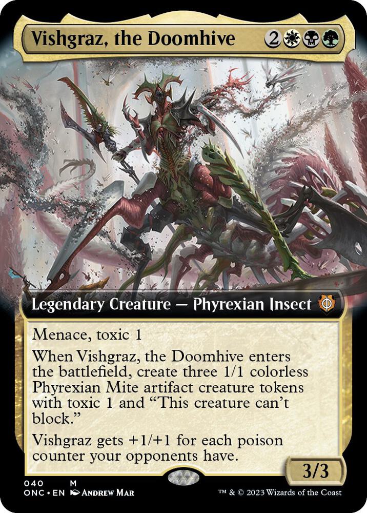 Vishgraz, the Doomhive (Extended Art) (40) [Phyrexia: All Will Be One Commander] [Extended Art]