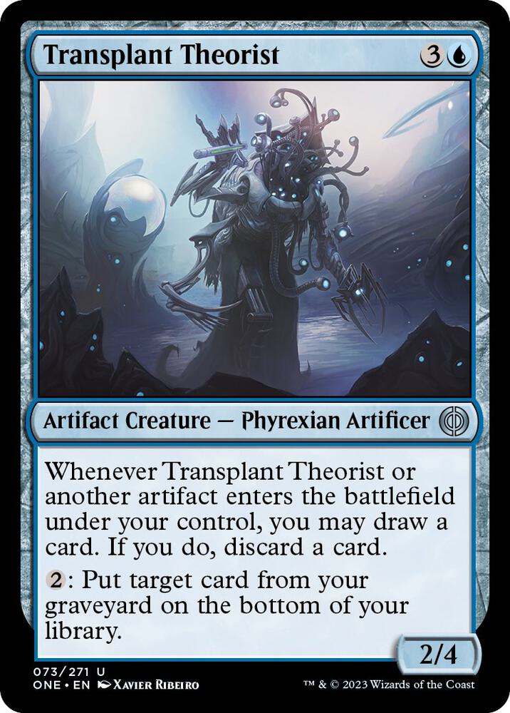 Transplant Theorist (73) [Phyrexia: All Will Be One]