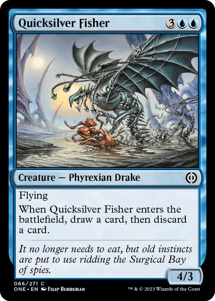Quicksilver Fisher (66) [Phyrexia: All Will Be One]