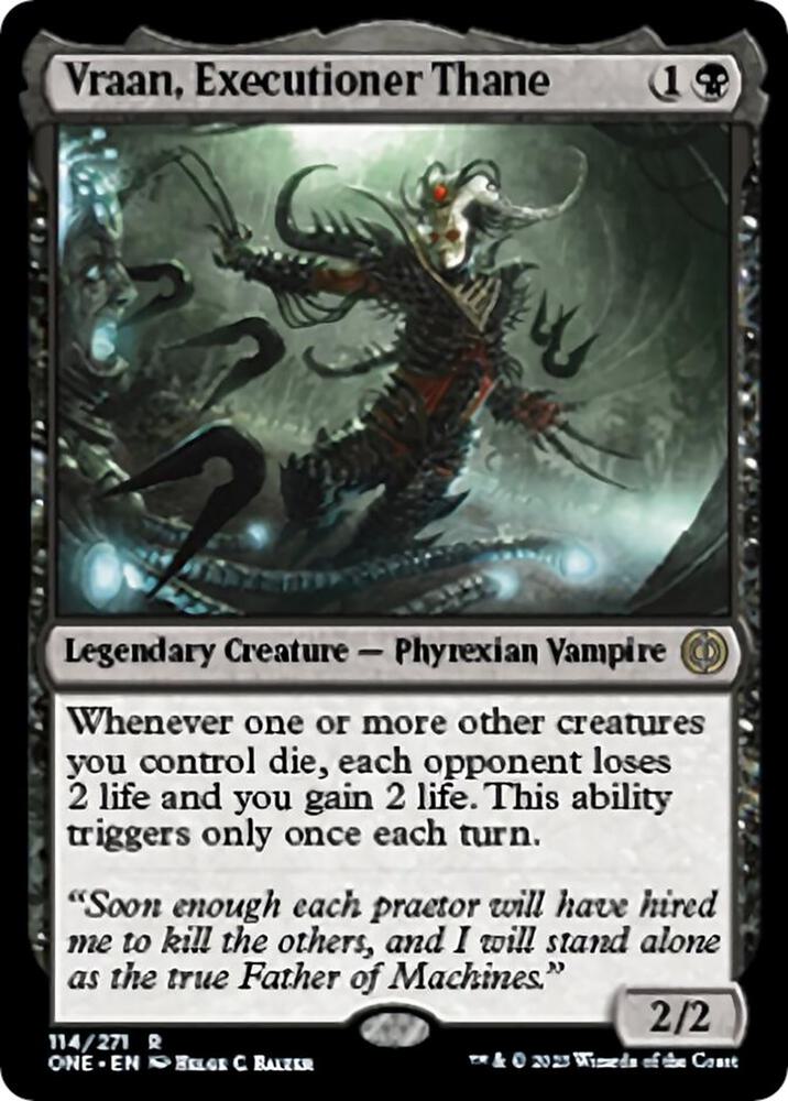 Vraan, Executioner Thane (114) [Phyrexia: All Will Be One]