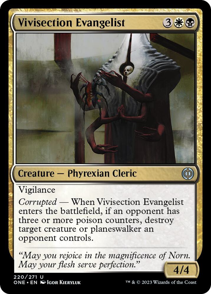 Vivisection Evangelist (220) [Phyrexia: All Will Be One]