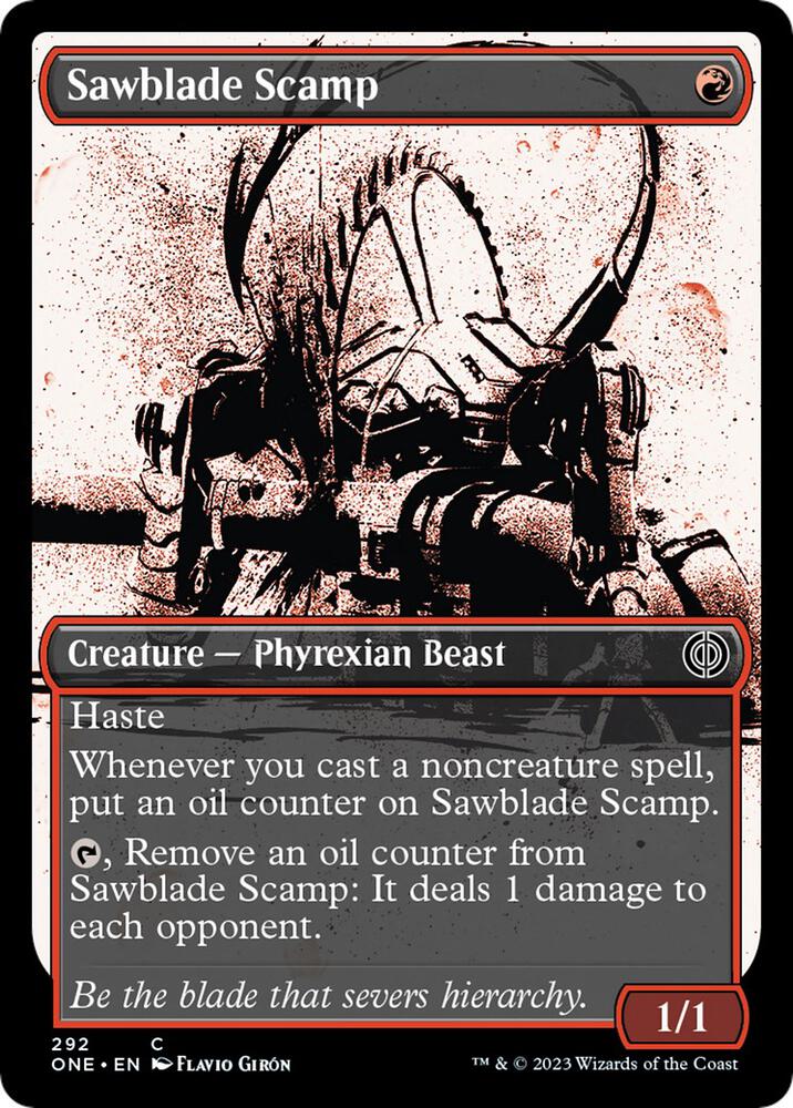 Sawblade Scamp (Showcase) (292) [Phyrexia: All Will Be One] [Showcase]