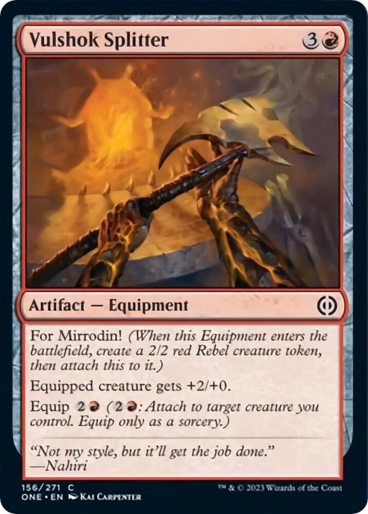 Vulshok Splitter (156) [Phyrexia: All Will Be One]