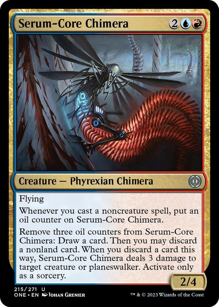 Serum-Core Chimera (215) [Phyrexia: All Will Be One]