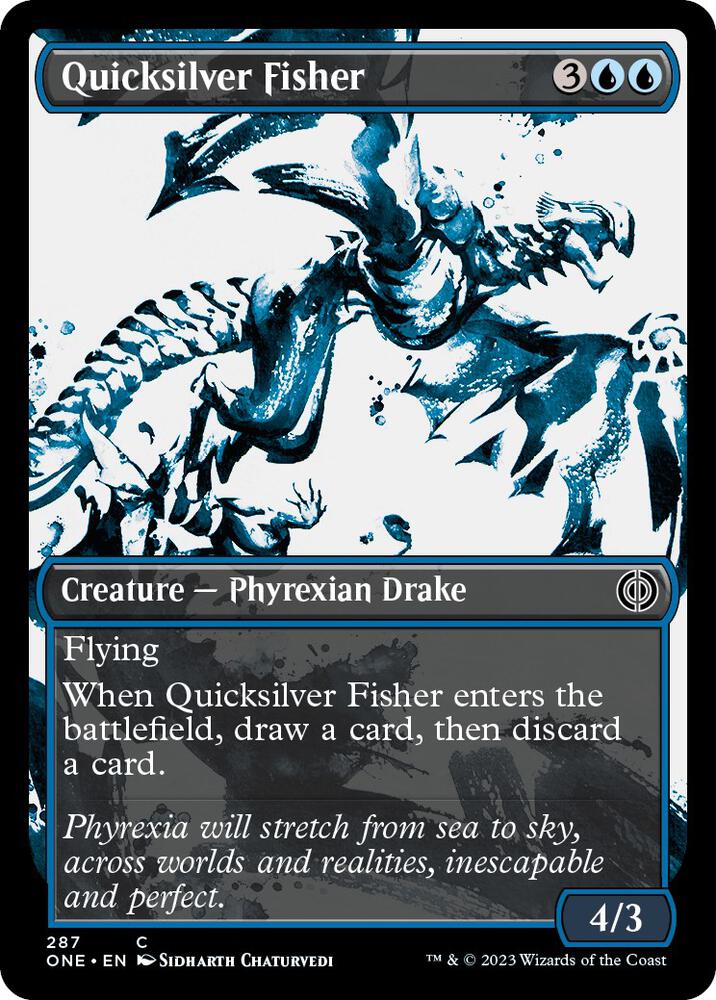 Quicksilver Fisher (Showcase) (287) [Phyrexia: All Will Be One] [Showcase]