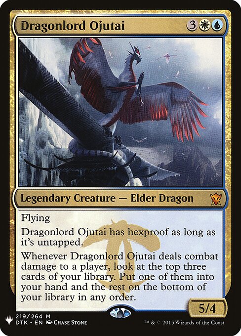 Dragonlord Ojutai (DTK-219) [The List]