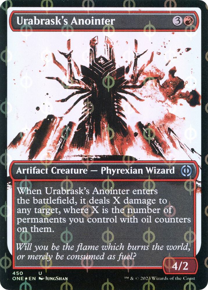 Urabrask's Anointer (Showcase) (Step-and-Compleat Foil) (450) [Phyrexia: All Will Be One] [Showcase]