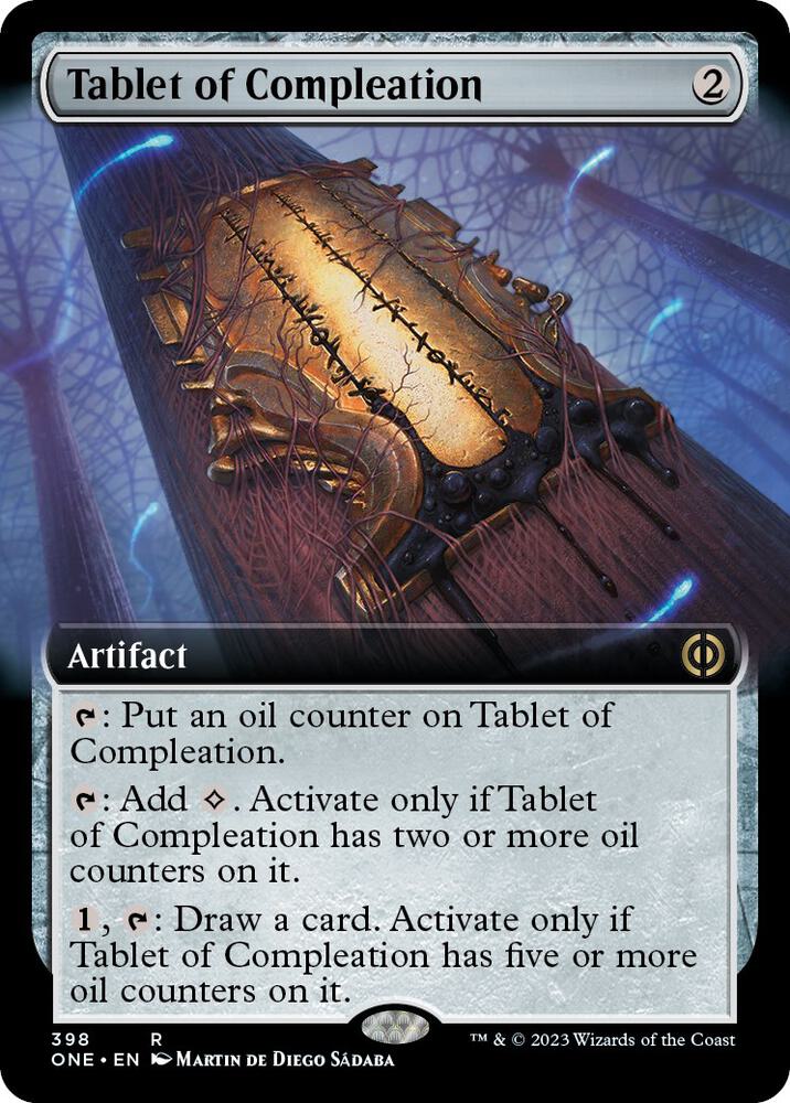 Tablet of Compleation (Extended Art) (398) [Phyrexia: All Will Be One] [Extended Art]