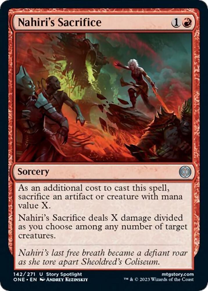 Nahiri's Sacrifice (142) [Phyrexia: All Will Be One]