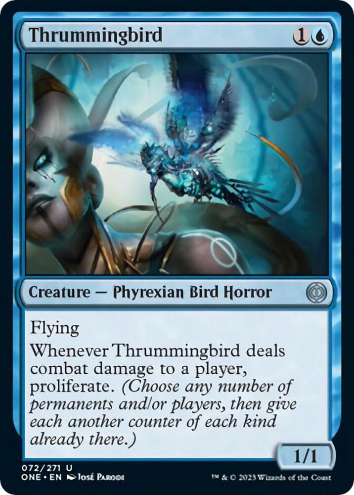 Thrummingbird (72) [Phyrexia: All Will Be One]
