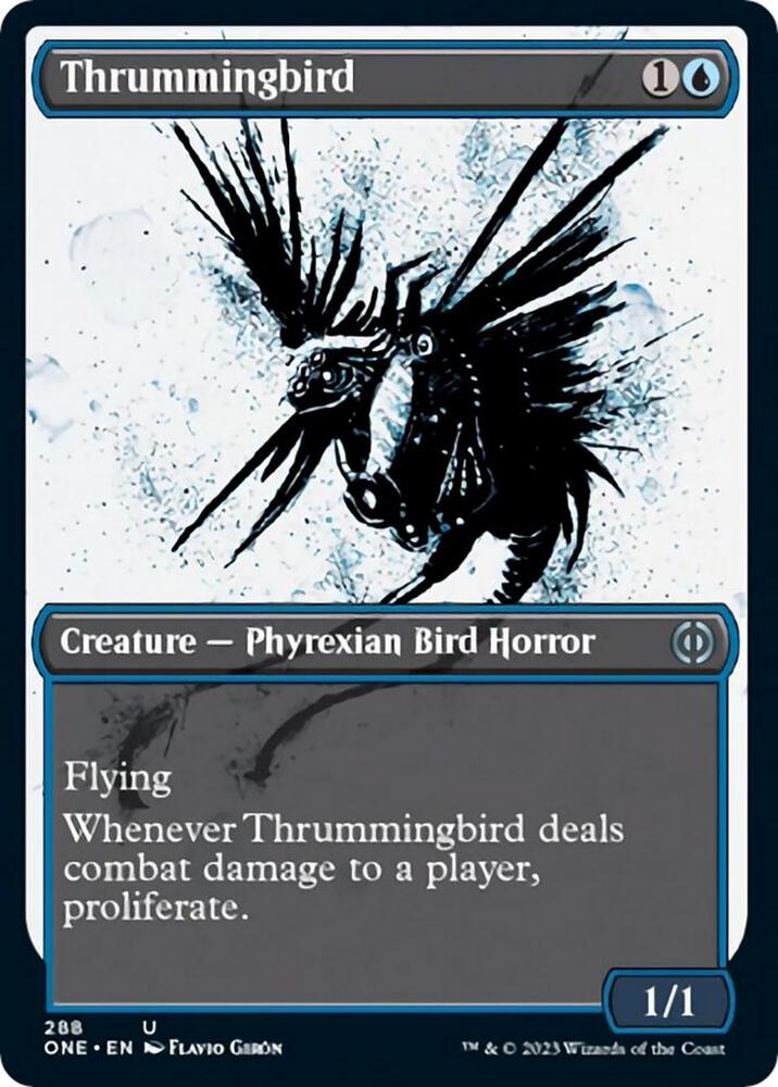 Thrummingbird (Showcase) (288) [Phyrexia: All Will Be One] [Showcase]