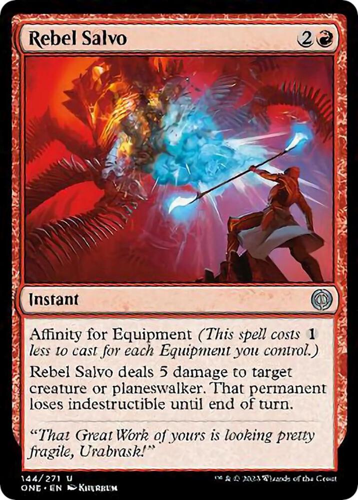 Rebel Salvo (144) [Phyrexia: All Will Be One]