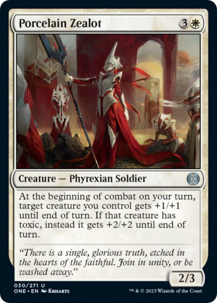 Porcelain Zealot (30) [Phyrexia: All Will Be One]