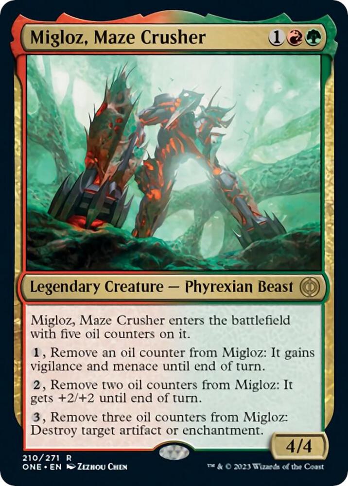Migloz, Maze Crusher (210) [Phyrexia: All Will Be One]