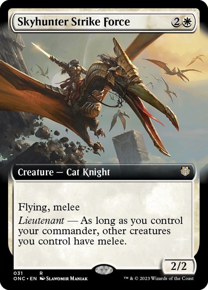 Skyhunter Strike Force (Extended Art) (31) [Phyrexia: All Will Be One Commander] [Extended Art]