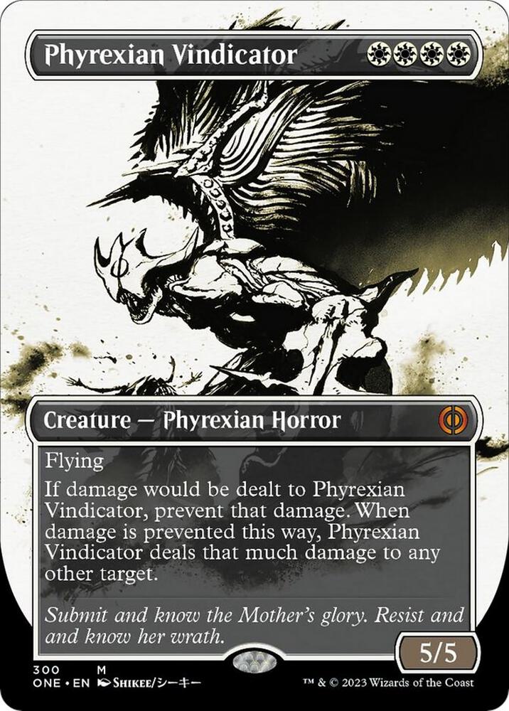 Phyrexian Vindicator (Showcase) (300) [Phyrexia: All Will Be One] [Showcase, Borderless]