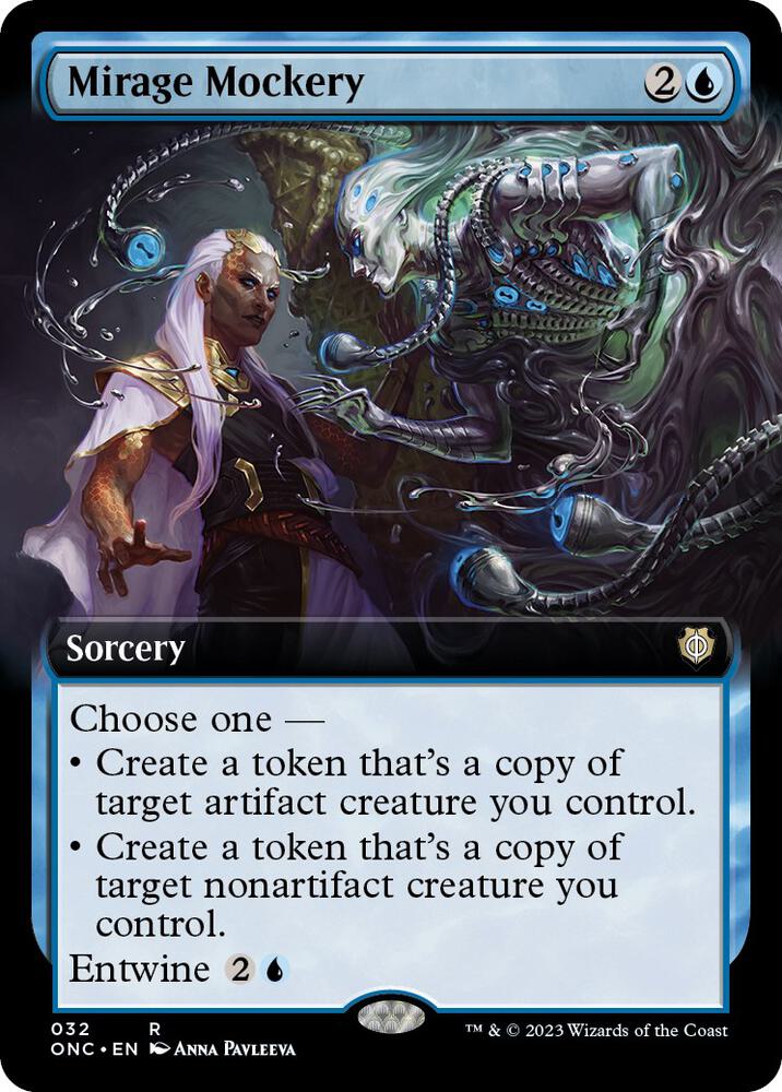 Mirage Mockery (Extended Art) (32) [Phyrexia: All Will Be One Commander] [Extended Art]
