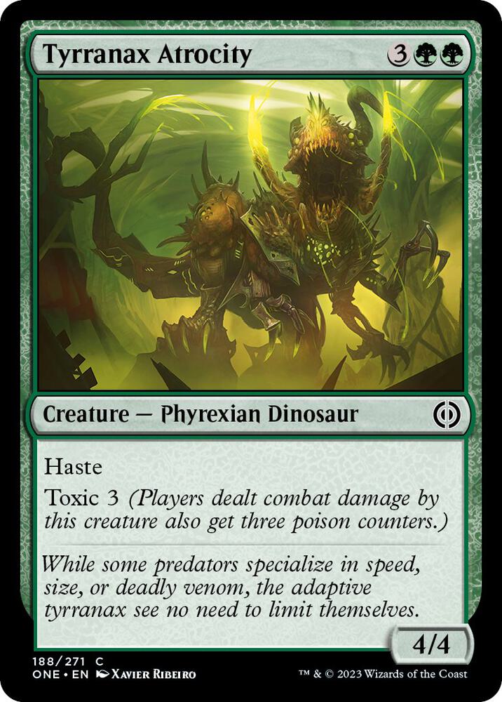 Tyrranax Atrocity (188) [Phyrexia: All Will Be One]