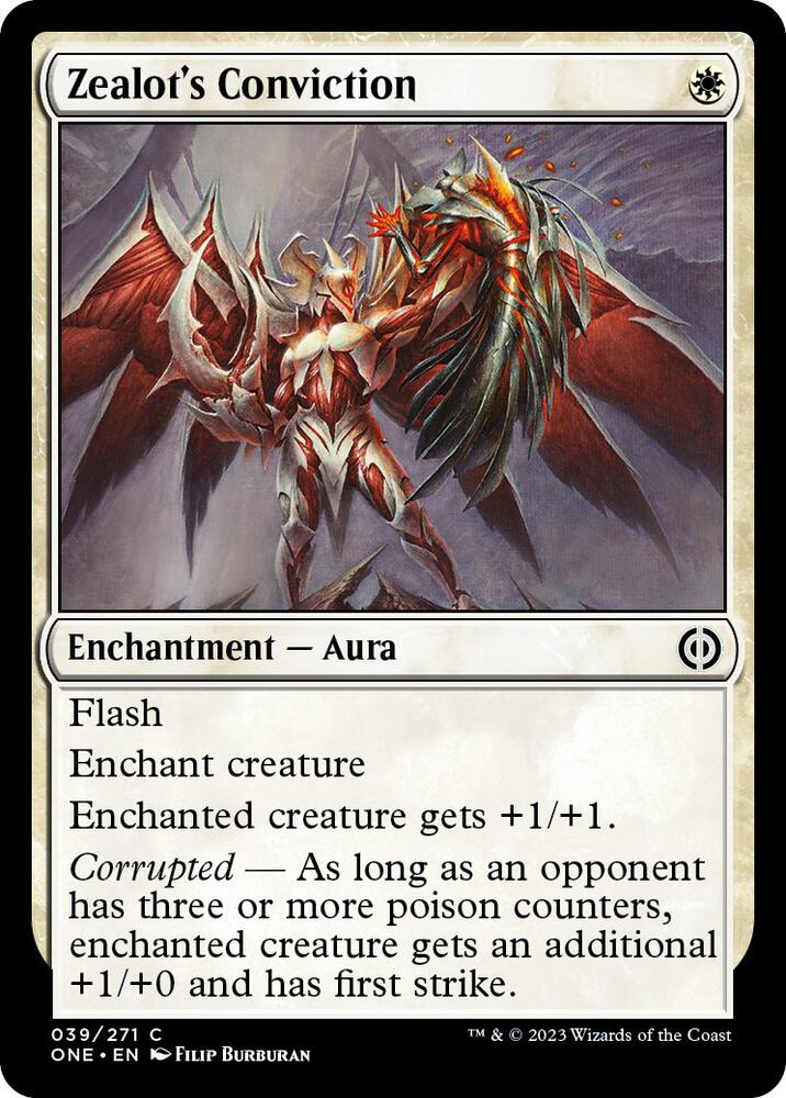 Zealot's Conviction (39) [Phyrexia: All Will Be One]