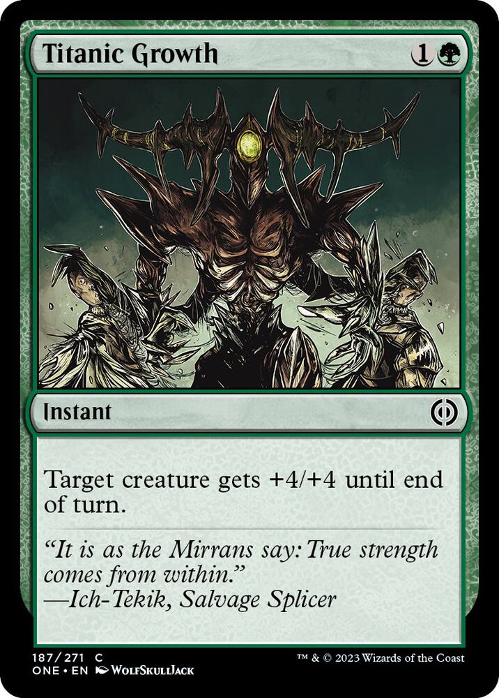 Titanic Growth (187) [Phyrexia: All Will Be One]
