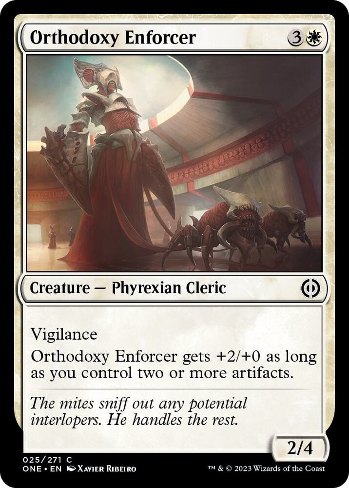 Orthodoxy Enforcer (25) [Phyrexia: All Will Be One]