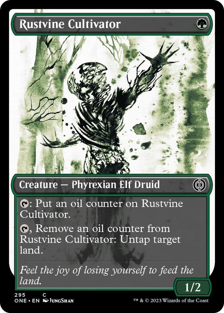 Rustvine Cultivator (Showcase) (295) [Phyrexia: All Will Be One] [Showcase]