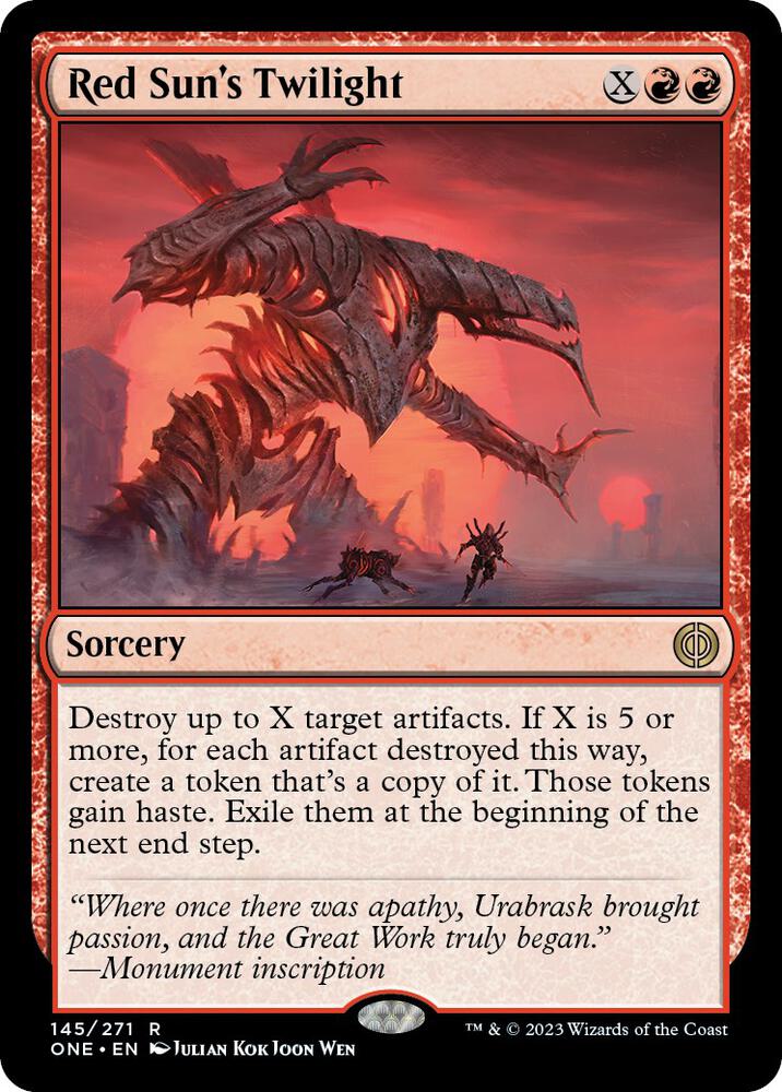 Red Sun's Twilight (145) [Phyrexia: All Will Be One]